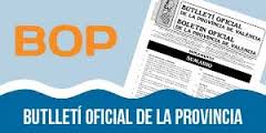 Boletín Oficial de la Provincia de Valencia